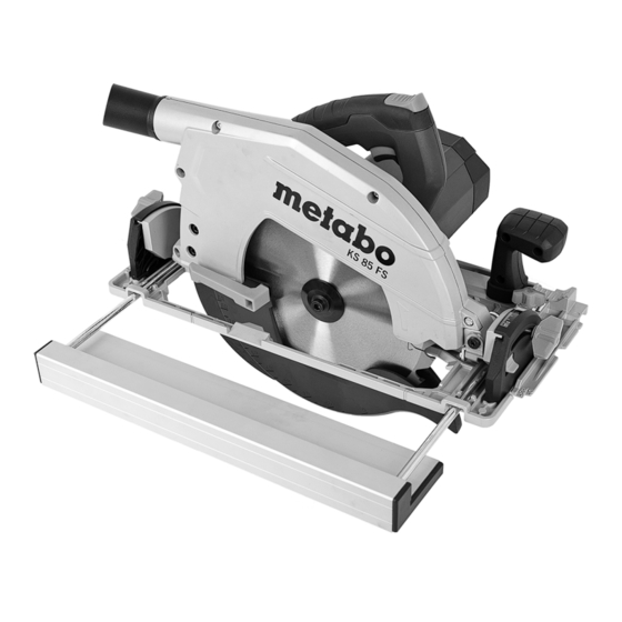 Metabo KS 85 FS Betriebsanleitung
