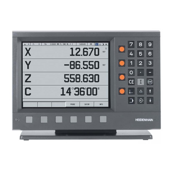 HEIDENHAIN POSITIP 880 Handbuch