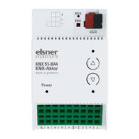 Elsner Elektronik KNX S1-BA4 Technische Daten Und Installationshinweise