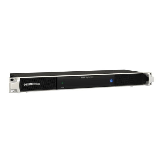 Klark Teknik DM8008 Schnellstartanleitung