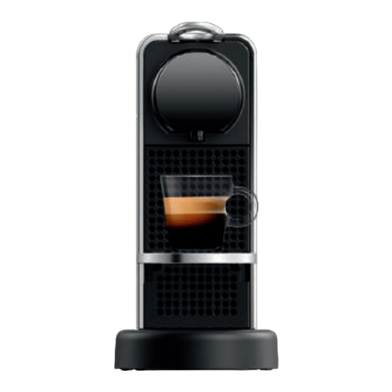 Nespresso CITIZ PLATINUM Bedienungsanleitung