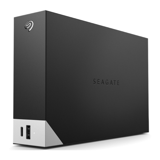 Seagate One Touch with Hub Benutzerhandbuch