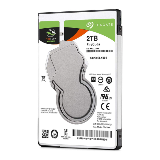 Seagate ST2000LX001 Bedienungsanleitung