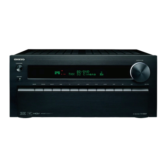 Onkyo TX-NR809 Handbücher