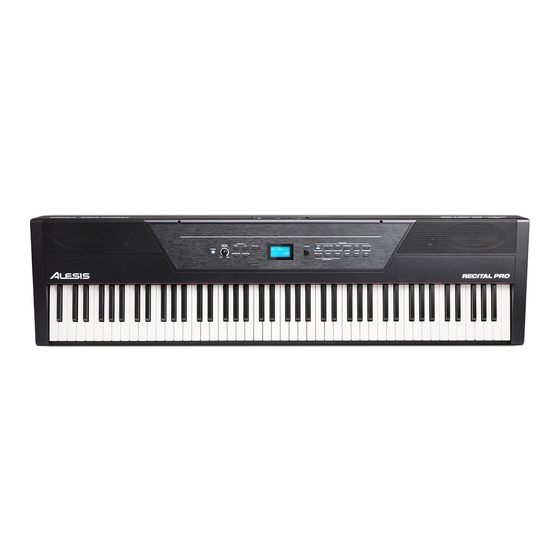 Alesis Recital Pro Benutzerhandbuch