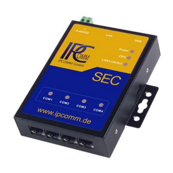 Ipcomm SEC2 Allgemeine Betriebs-, Wartungs- Und Montageanleitung