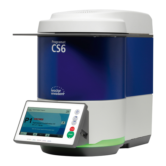 Ivoclar Vivadent Programat CS6 Kurzanleitung