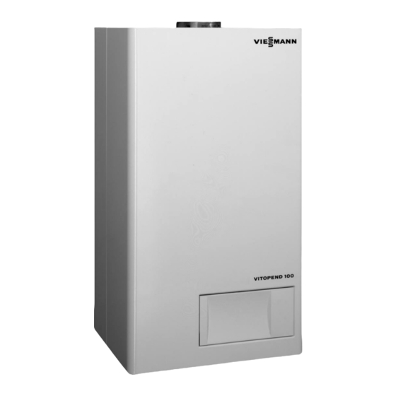 Viessmann Vitopend 100 Serviceanleitung