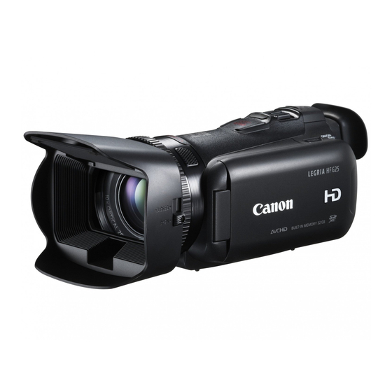 Canon LEGRIA HF G25 Bedienungsanleitung