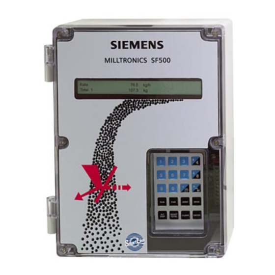 Siemens Milltronics SF500 Betriebsanleitung