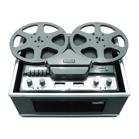 Revox G 36 Serviceanleitung