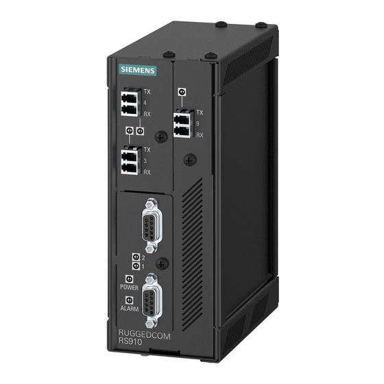 Siemens RUGGEDCOM RS910 Handbücher