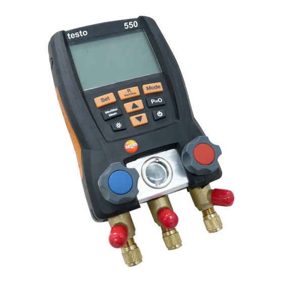 testo 550 Bedienungsanleitung