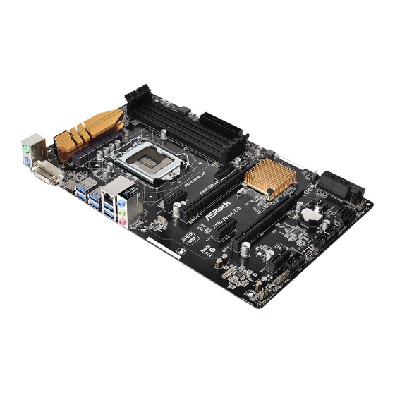 ASROCK Z170 Pro4/D3 Bedienungsanleitung