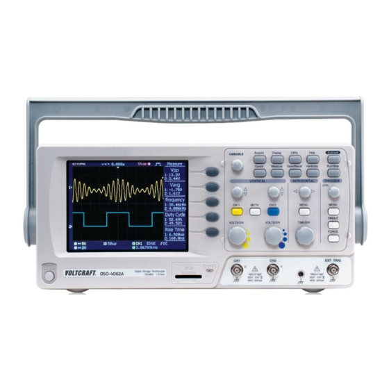 VOLTCRAFT DSO-4062A Bedienungsanleitung