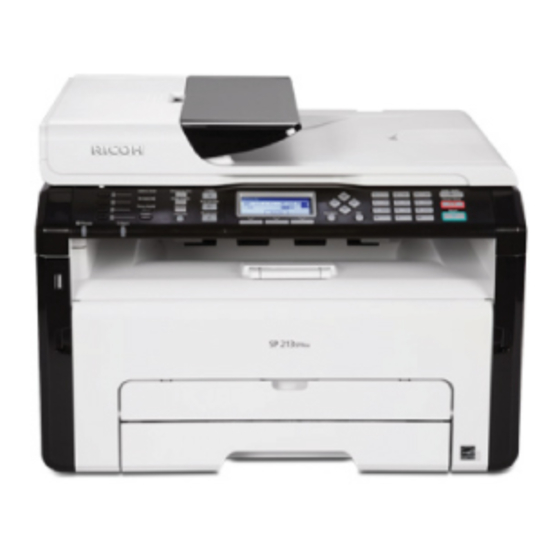 Ricoh SP 200 Installationsanleitung