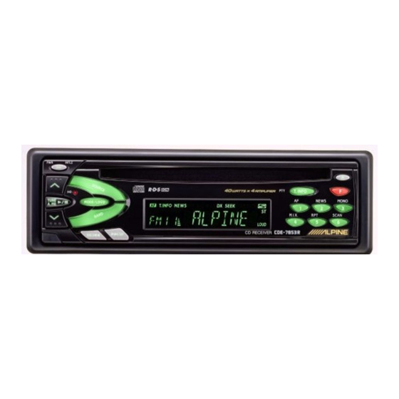 Alpine CDM-7857RB Handbücher
