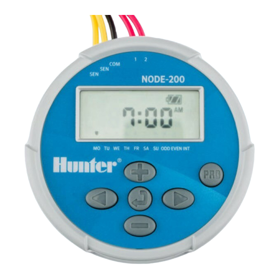 HUNTER NODE SERIE BEDIENUNGS UND PROGRAMMIERANLEITUNG Pdf