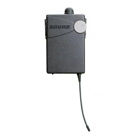 Shure P4R Handbuch
