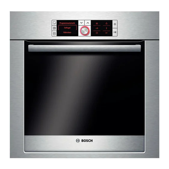 Bosch HBB78D7.1 Edelstahl Einbaubackofen Gebrauchsanleitung