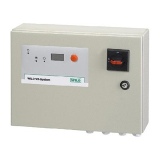 Wilo -VR-Control HVAC Einbau- Und Betriebsanleitung