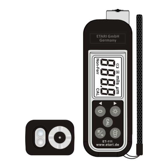Etari ET-111 Bedienungsanleitung