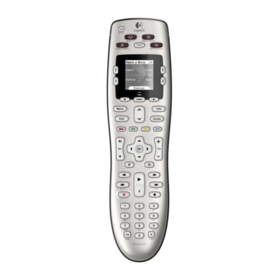 Logitech Harmony 600 Remote Bedienungsanleitung