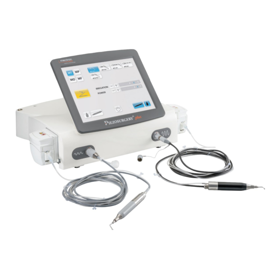 mectron PIEZOSURGERY plus Gebrauchs- Und Wartungshandbuch