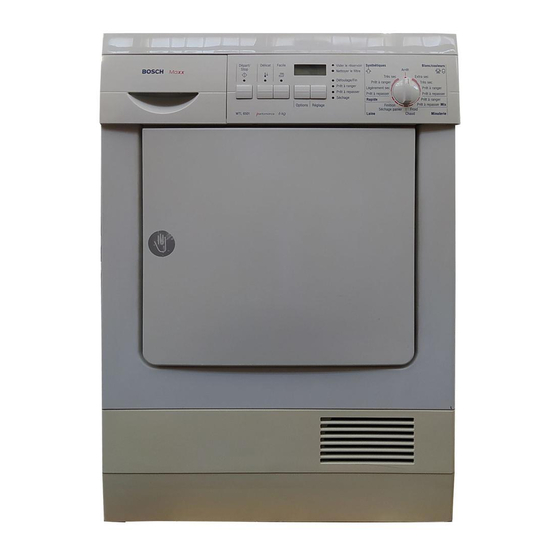 Bosch WTL 6501 Gebrauchs- Und Aufstellanleitung