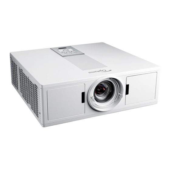 Optoma ZU510Te Bedienungsanleitung