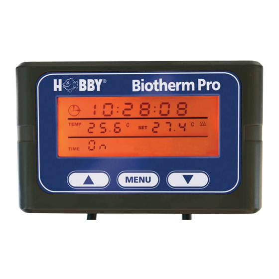 Hobby biotherm pro Gebrauchsanweisung