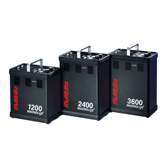 Multiblitz MAGNOLUX 1200 Bedienungsanleitungen