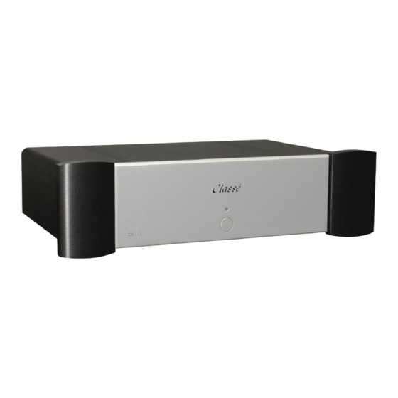 CLASSE CA-101 Bedienungsanleitung