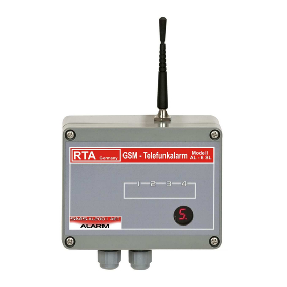RTA AL 6 SL - GPS Bedienungsanleitung