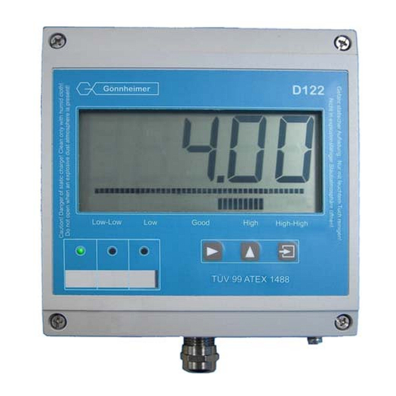 Gonnheimer Elektronic D122.FF Handbuch