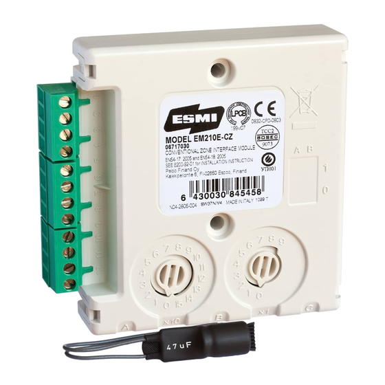 ESMI EM210E Installationsanleitung
