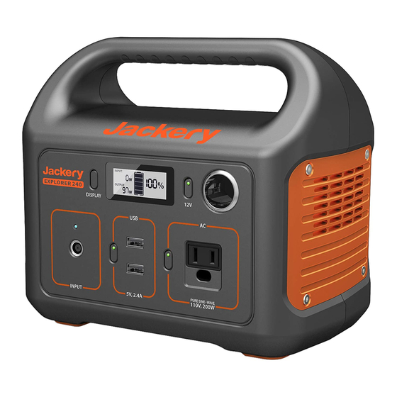Jackery Explorer 240 Bedienungsanleitung