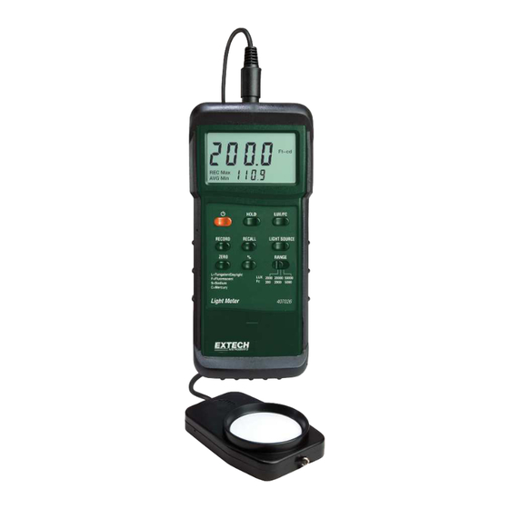 Extech Instruments 407026-EU V2.3 Benutzerhandbuch