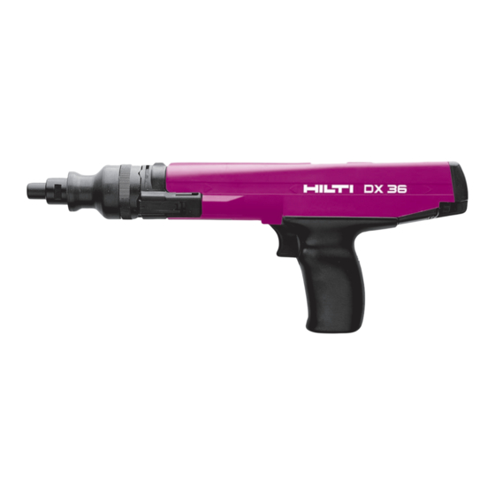 Hilti DX 36 Bedienungsanleitung