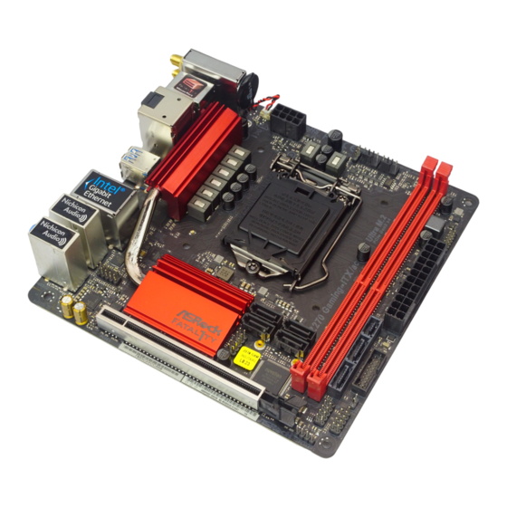 ASROCK Fatal1ty Z270 Gaming-ITX/ac Series Handbuch