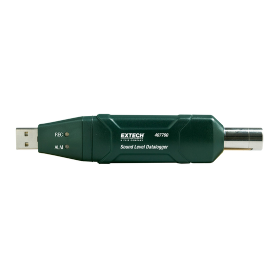 Extech 407760 Benutzerhandbuch