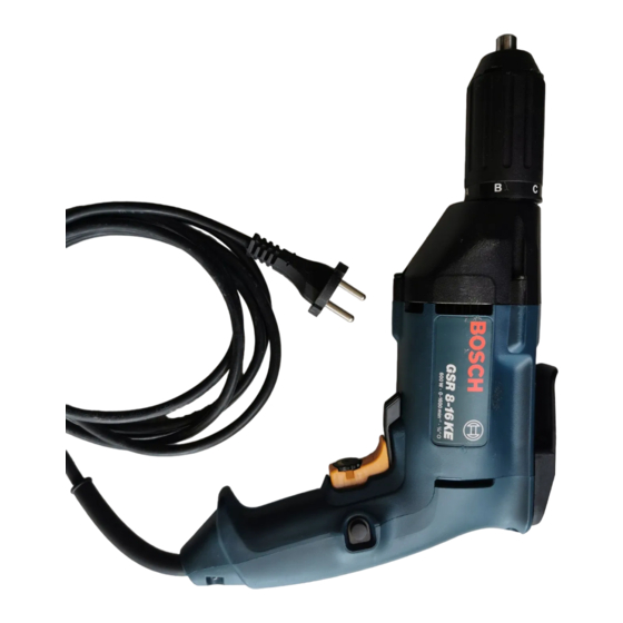 Bosch GSR 8-6 KE PROFESSIONAL Bedienungsanleitung