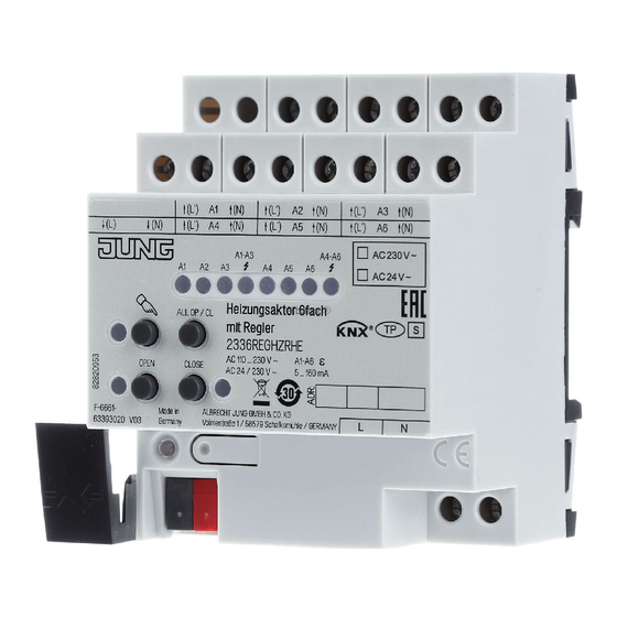 Jung 2336 REG HZ B Bedienungsanleitung