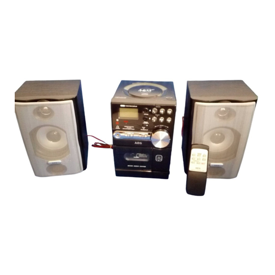 Programmierte Wiedergabe; Reinigung Und Pflege AEG MC 4408 CD/MP3