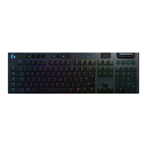 Logitech G915 Bedienungsanleitung