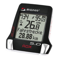 SIGMA SPORT ROX 5.0 Handbuch