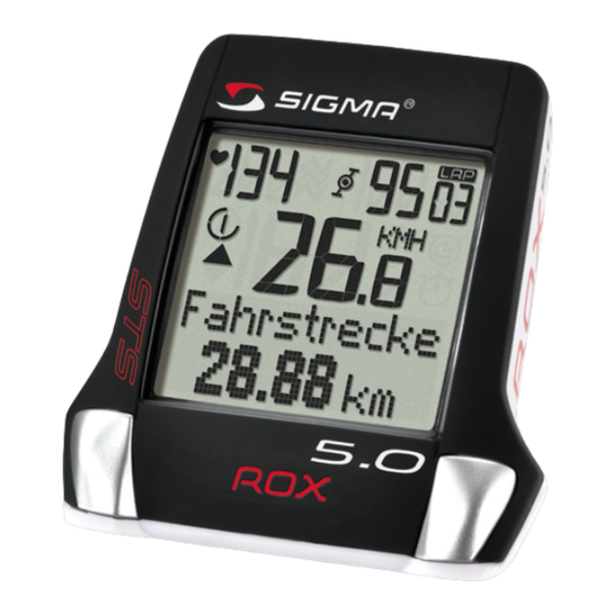 SIGMA SPORT ROX 5.0 Handbücher