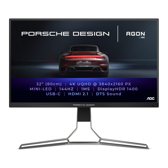 AOC AGON PORSCHE DESIGN PD32M Benutzerhandbuch