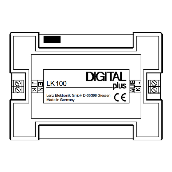Lenz Digital plus LK 100 Information