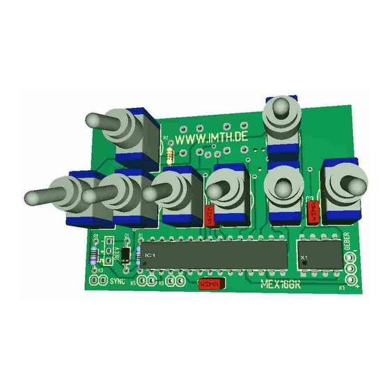 IMT Encoder MEX16GR Bedienungsanleitung